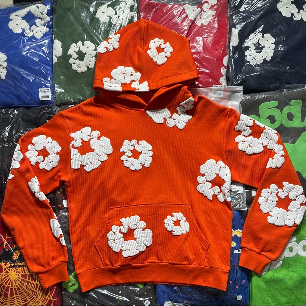 Denim Tears The Cotton Wreath Hoodie ‘Orange’